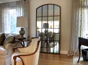 Floor Mirror in Living Room