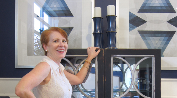Peggy with Cosmopolitan Cabinet